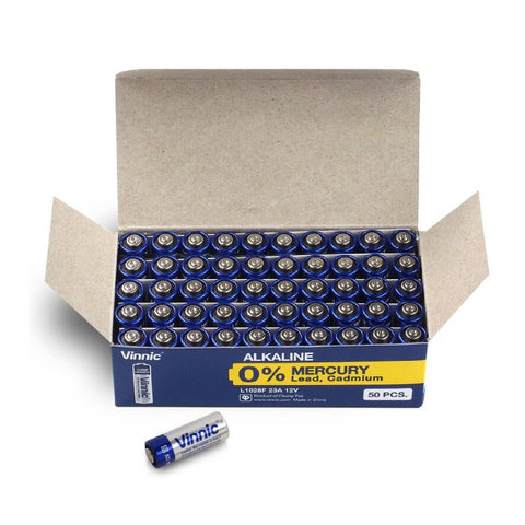 50x Vinnic 23A L1028 Quality Batteries Bulk Order - Best Value