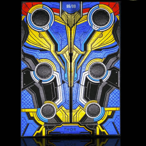 Thor: Love & Thunder Playing Cards Paper Led Lights Blue Gilded Difatta