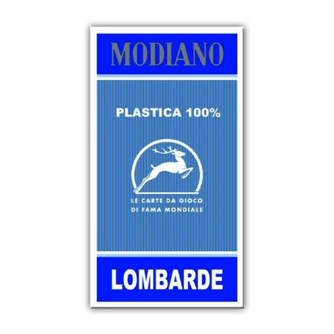 Lombarde Blue 100% Plastic Tarot Playing Cards Deck Modiano Esoteric Fortune