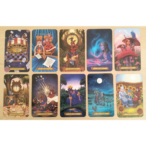 Tarot In Wonderland Tarot Cards Deck Barbara Moore Telling Llewellyn