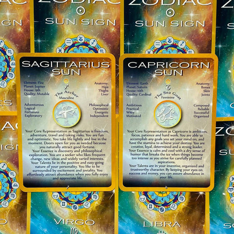 Positive Astrology Cards Krystal Savoy Esoteric Fortune Telling Agm