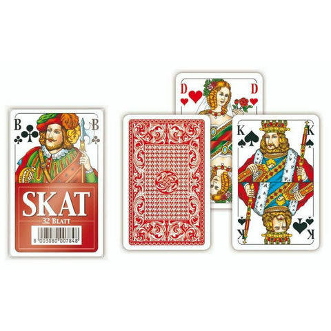 Modiano Skat Playing Cards Deck Games Hobbies Red