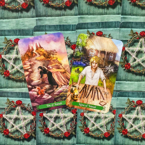 The Green Witch Tarot Cards Deck Ann Moura Esoteric Llewellyn