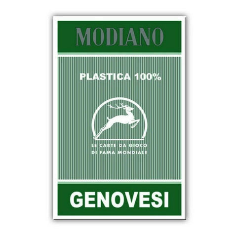Genovesi Green 100% Plastic Tarot Playing Cards Deck Modiano Esoteric Games