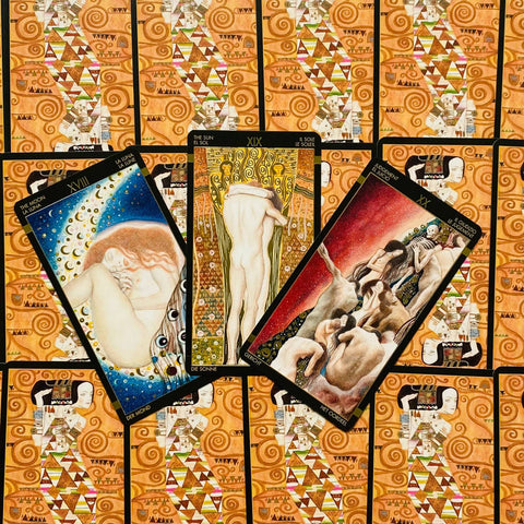 Golden Tarot Of Klimt Deck Cards Multilingual Lo Scarabeo By Gustav Klimt