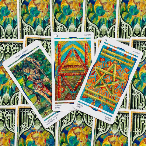 Crystal Tarot Deck Cards Esoteric Fortune Telling Lo Scarabeo