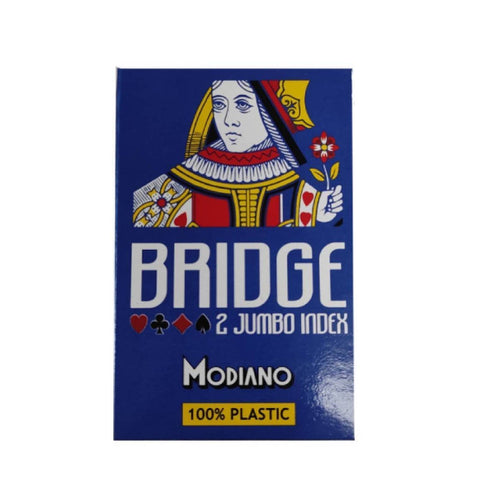 Modiano Bride 2 Jumbo Index Blue Bride Size Playing Cards Plastic