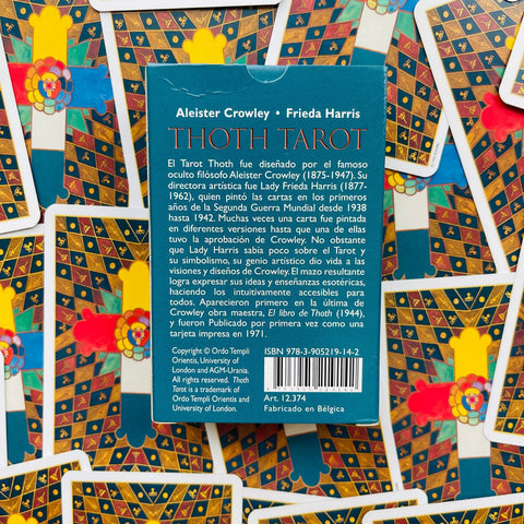 El Tarot Thoth De Aleister Crowley Standard Deck Cards Spanish