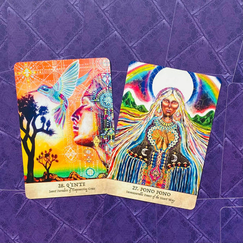 Earth Warriors Oracle Deck Cards Esoteric Fortune Telling Blue Angel