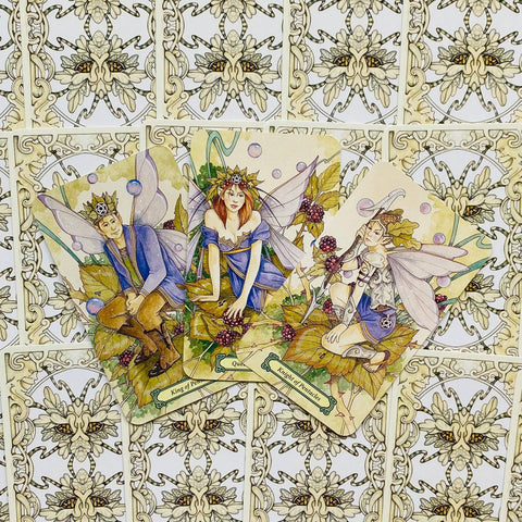 Mystic Faerie Tarot Cards Deck Book Kit Barbara Moore Ravenscroft Llewellyn