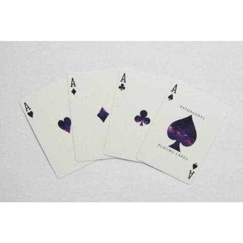 Pythagoras Playing Cards Deck Difatta USpcc Magic Tricks Poker Galaxy Purple