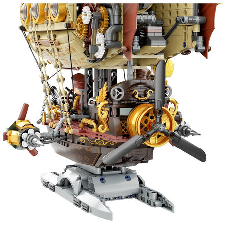 Steampunk Airship Building Kit Model Construction Set Vintage Style Blocks