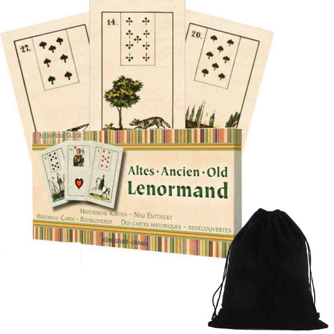 Old Lenormand Deck Cards Altes Ancien Cards Agm Alexander Gluck With Bag