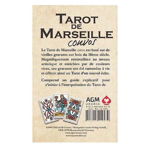 Tarot De Marseille Convos French Edition Cards And Instruction Booklet Agm
