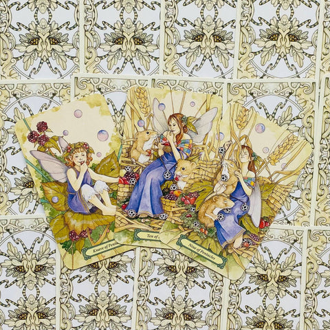 Mystic Faerie Tarot Cards Deck Book Kit Barbara Moore Ravenscroft Llewellyn