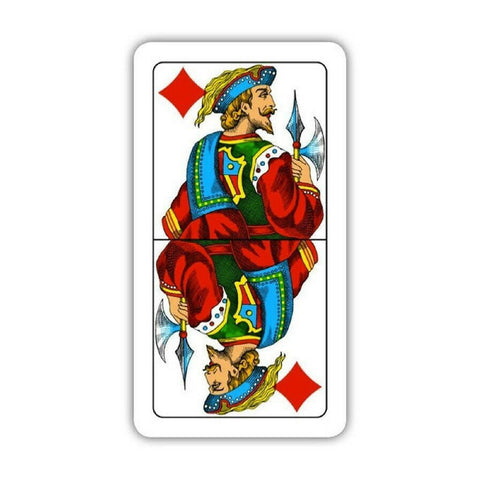 Lombarde Blue 100% Plastic Tarot Playing Cards Deck Modiano Esoteric Fortune