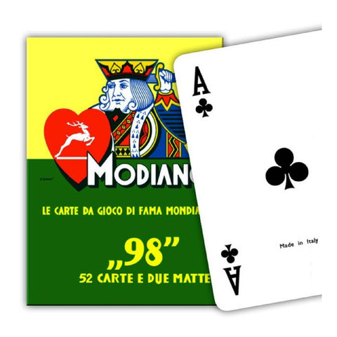 Modiano 98 Poker Blue Back Playing Cards Deck Poker Size