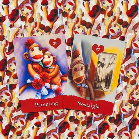 Sock Monkey Oracle Cards Deck Beyond Words Shannon Grissom And Guidebook