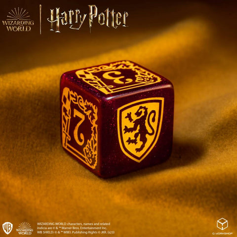 Harry Potter. Gryffindor Modern Dice Set Red Role Playing Games Q-Workshop