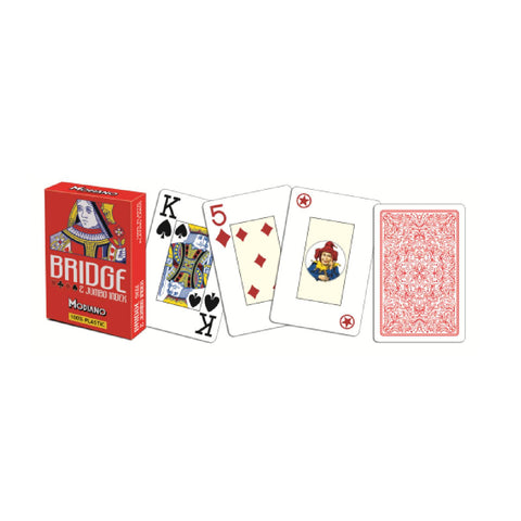 Modiano Bride Red 2 Jumbo Index Bride Size Playing Cards Plastic