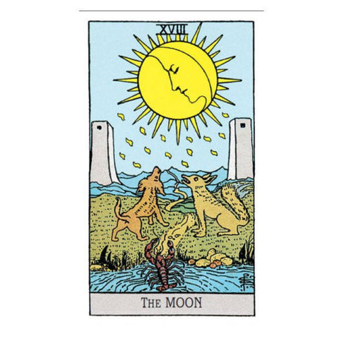 Ae Waite Tarot Mini Deck Cards Blue Edition Rosy Cross Fortune Telling Agm