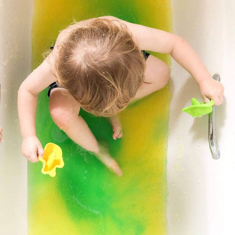 Gelli Baff Color Change Orange Green Turn Water Into Goo Jelly Bath Kids