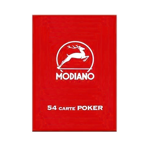Poker Club F/N Red Back Playing Cards Deck Poker Size  Modiano