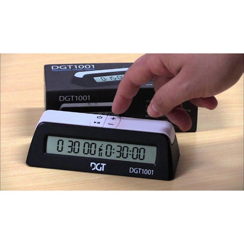DGT1001 Black Digital Game Timer – Chess & Board Games Clock by DGT