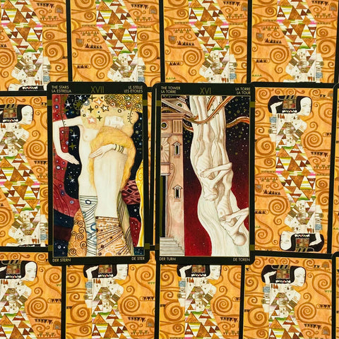 Golden Tarot Of Klimt Deck Cards Multilingual Lo Scarabeo By Gustav Klimt
