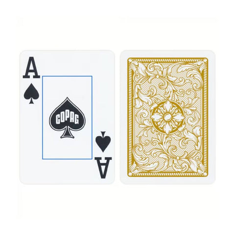 Legacy Plastic Playing Cards Poker Size (black/gold) Double Deck Set Copag