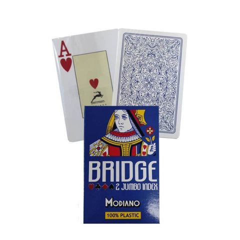 Modiano Bride 2 Jumbo Index Blue Bride Size Playing Cards Plastic