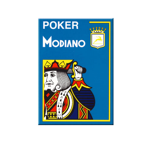 Modiano Poker Playing Cards Deck Light Blue 4 Jumbo Large Index Plastic