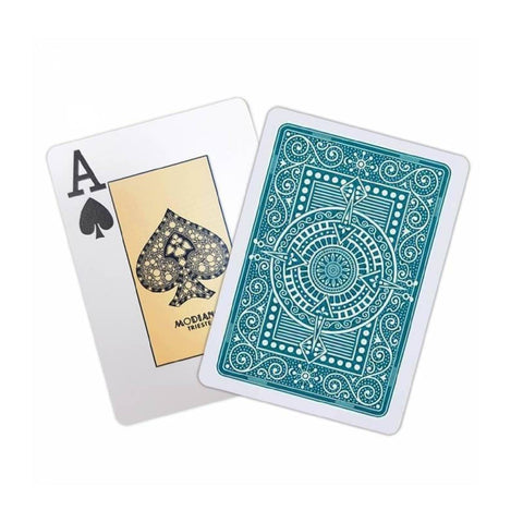 Texas Poker Hold Em Dark Green Playing Cards Modiano Jumbo Index Poker Size