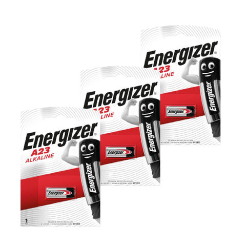 3x Energizer Alkaline A23 Batteries 12V Gp23 Ak23A L1028 Lr2 1Bl