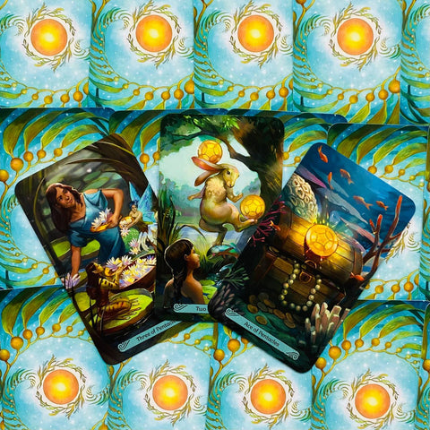 Mermaid Tarot Cards Deck Leeza Robertson Julie Dillon Esoteric Llewellyn With Bag