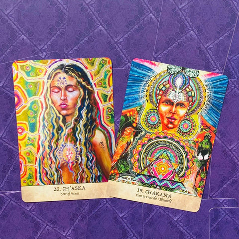 Earth Warriors Oracle Deck Cards Esoteric Fortune Telling Blue Angel