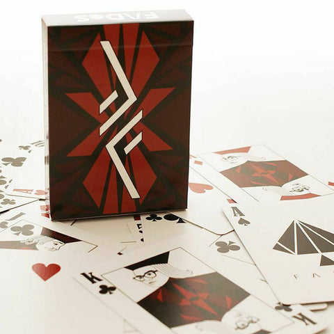 Fades Playing Cards Deck Difatta USpcc Magic Tricks Poker Zaggia Biscaro Red