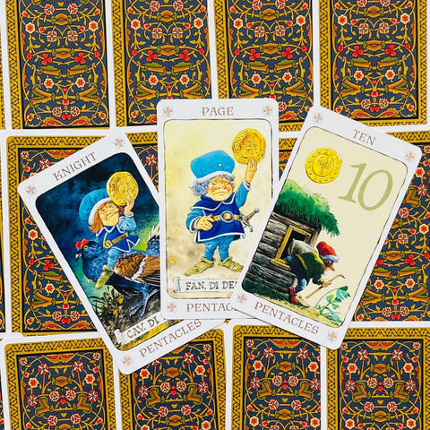 Tarot Of Gnomes Deck Cards Lo Scarabeo Lupatelli Esoteric Fortune Telling