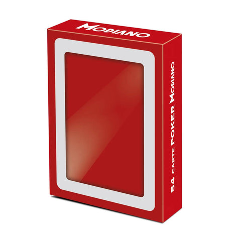 Poker Club F/N Red Back Playing Cards Deck Poker Size  Modiano
