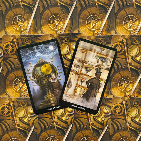 The Steampunk Tarot Cards Deck Esoteric Telling Barbara Moore Llewellyn