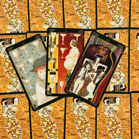 Golden Tarot Of Klimt Deck Cards Multilingual Lo Scarabeo By Gustav Klimt