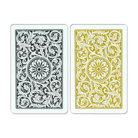 Copag Elite Bridge Playing Cards Double Deck Regular Index Gold Black