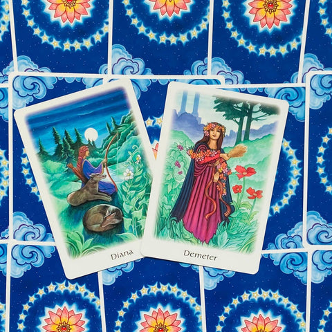 The Oracle Of The Goddess Set Book Deck Cards Esoteric Fortune Telling Agm