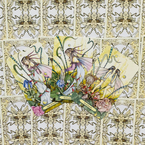 Mystic Faerie Tarot Cards Deck Book Kit Barbara Moore Ravenscroft Llewellyn