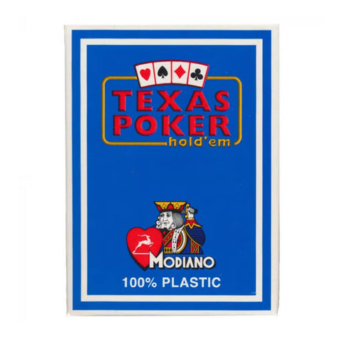 Texas Poker Hold Em Light Blue Playing Cards Modiano Jumbo Index Poker Size