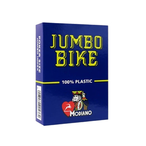 2 Jumbo Bike Trophy Decks Blue Red Playing Cards Modiano 100% Plastic Poker