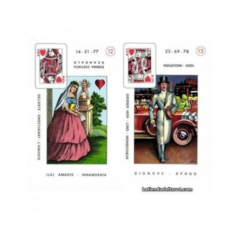 La Nuova Cartomancy Tarot Playing Cards Deck Modiano Magic Esoteric