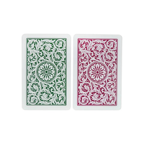Copag Elite Bridge Size Playing Cards Double Deck Jumbo Burgundy Green