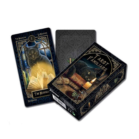 Lisa Parker Familiars Tarot Deck Cards Telling Fournier With Velvet Bag