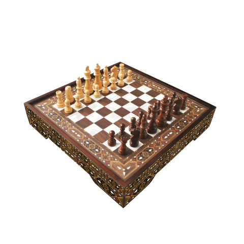 Star Vip Chess Set Pearl Lux L Size Wooden Board Box And Chessman Star